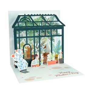 Pop Up Mother's Day Card Up With Paper